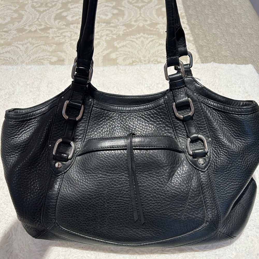 Black Cole Haan leather bag, great condition